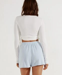 Peppermayo Low Tide Knit Shorts - Blue 13 Peppermayo Low Tide Knit Shorts - Blue