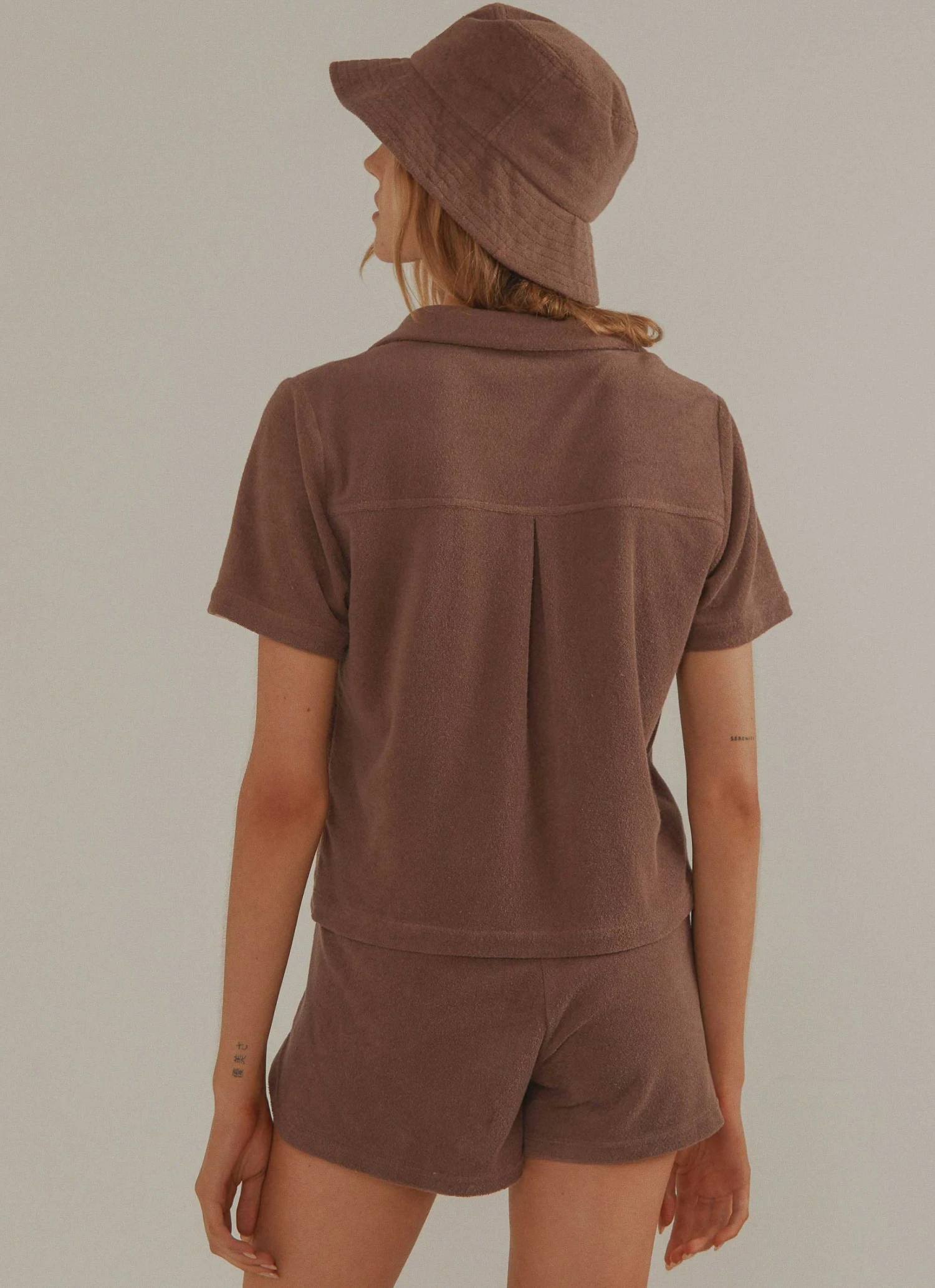 Vacancy Supply Holiday Terry Shirt - Choc Brown New & Most Loved 8 Vacancy Supply Holiday Terry Shirt - Choc Brown New & Most Loved