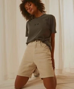 Nude Lucy Rai Denim Short - Bone