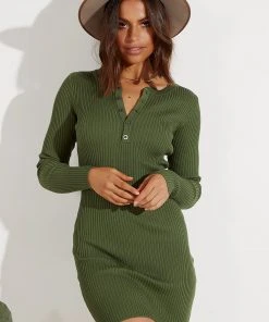 Peppermayo Hollywood Girl Dress - Khaki New & Most Loved
