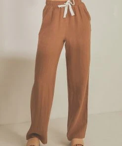 Nude Lucy Marvin Wide Leg Pant - Coffee 9 Nude Lucy Marvin Wide Leg Pant - Coffee