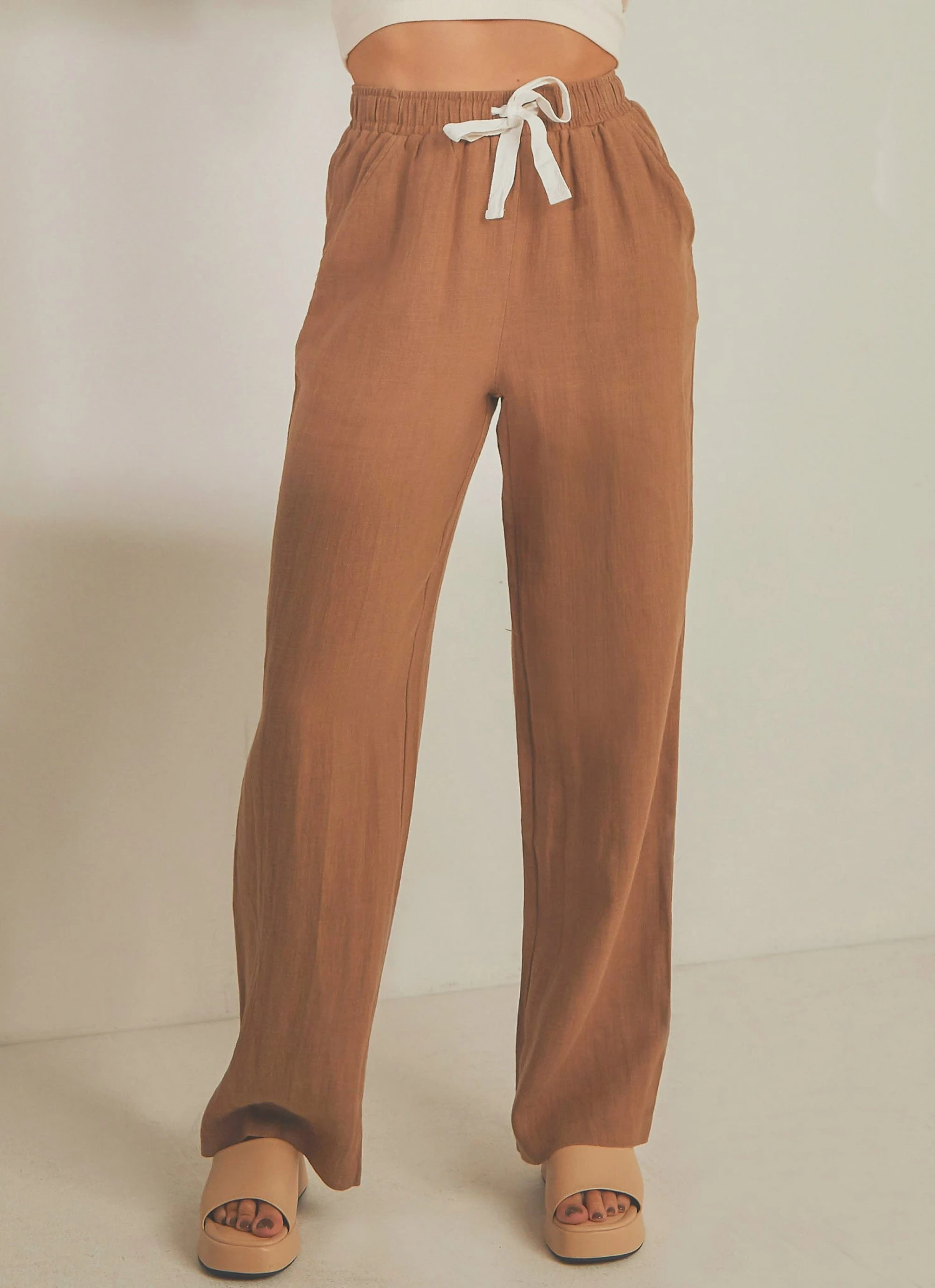 Nude Lucy Marvin Wide Leg Pant - Coffee 5 Nude Lucy Marvin Wide Leg Pant - Coffee