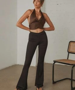 Peppermayo Exclusive Russo Flare Pants - Black