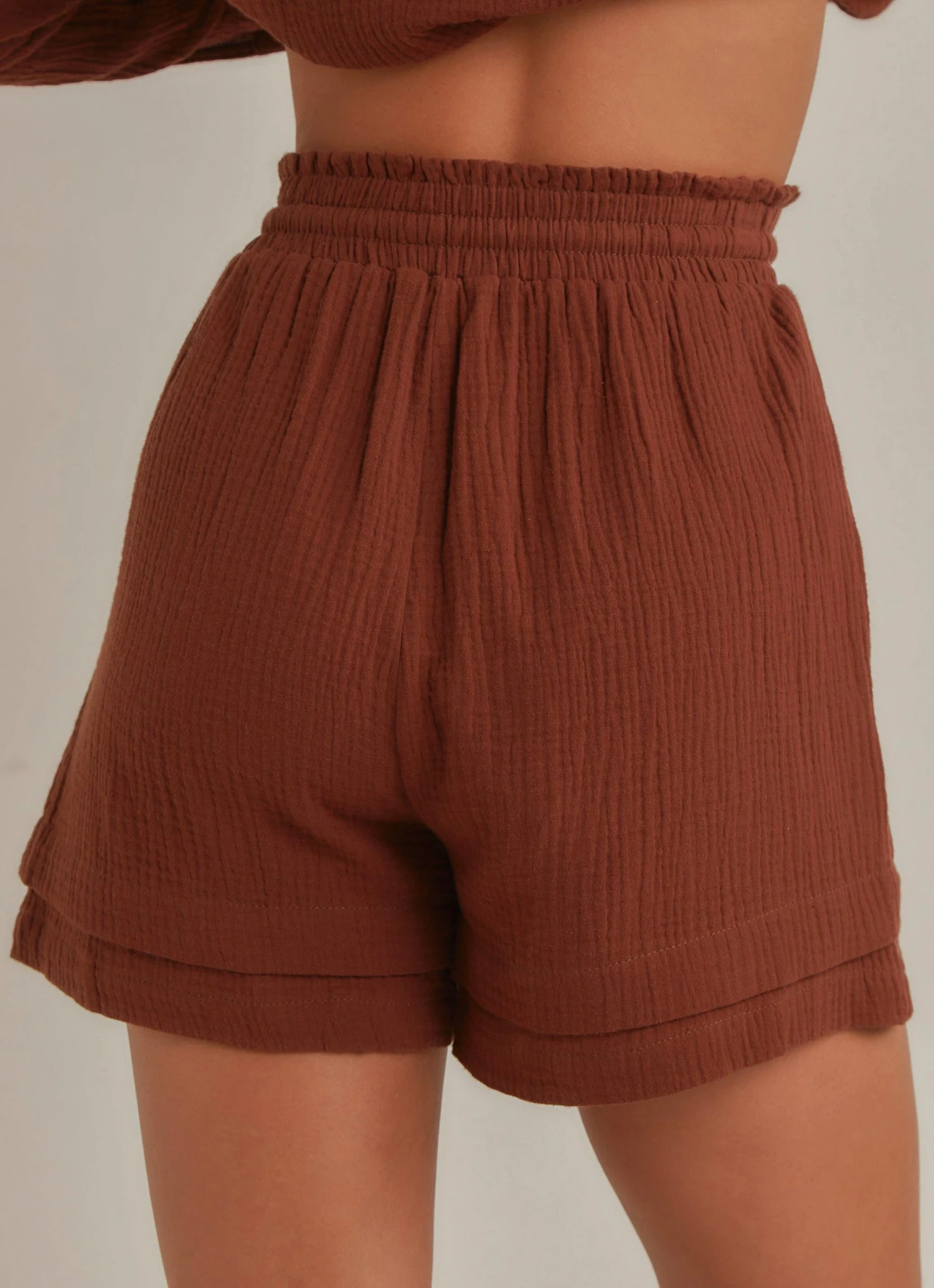 Peppermayo Edge Of Romance Shorts - Choc Brown New & Most Loved Peppermayo Edge Of Romance Shorts - Choc Brown New & Most Loved