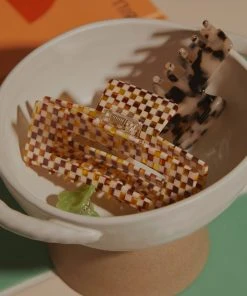 Peppermayo New & Most Loved Alba Hair Clip - Yellow Check