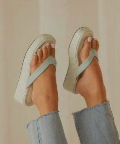 Cult Avenue New & Most Loved Minelli Sandals - Pastel Blue Wave