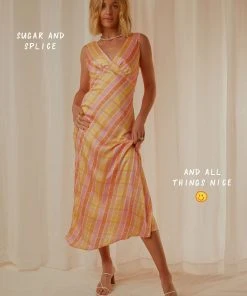 Peppermayo Exclusive Loren Maxi Dress - Splice Check New & Most Loved