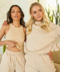 Peppermayo Exclusive It Crowd Crewneck Jumper - Beige New Tops