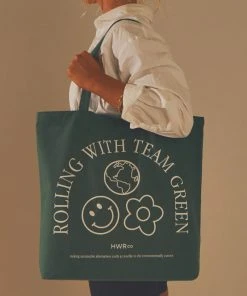How We Roll New & Most Loved Team Green Tote Bag - Forest Green