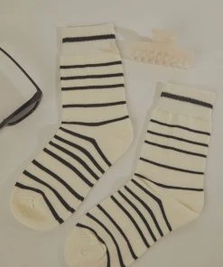 Peppermayo Hana Socks - Black Stripe