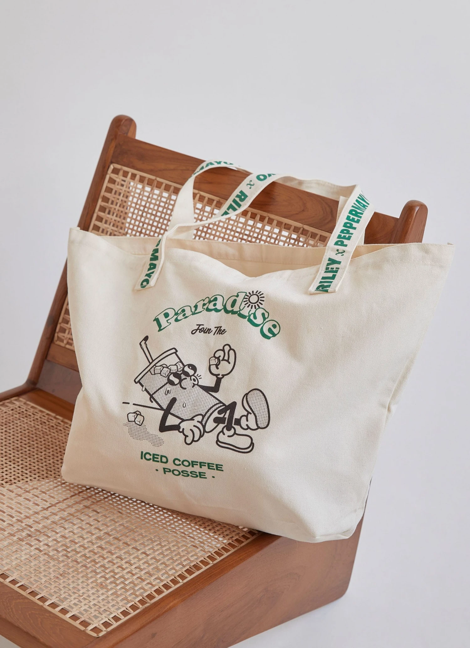 Riley Hubatka X Peppermayo The Club Tote Bag - Canvas New & Most Loved 5 Riley Hubatka X Peppermayo The Club Tote Bag - Canvas New & Most Loved