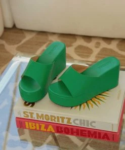 Cult Avenue New & Most Loved Villa Playa Mule Heel - Jade Green