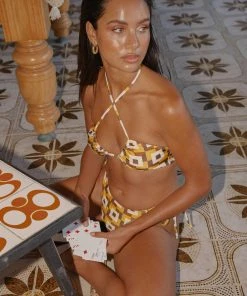 Peppermayo Exclusive New & Most Loved Carlton Bikini Top - Vintage Sun