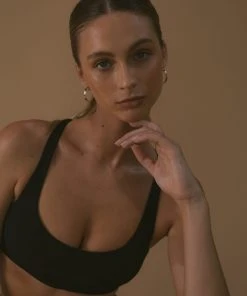 LaHana Swim New & Most Loved Mila Crop - Black