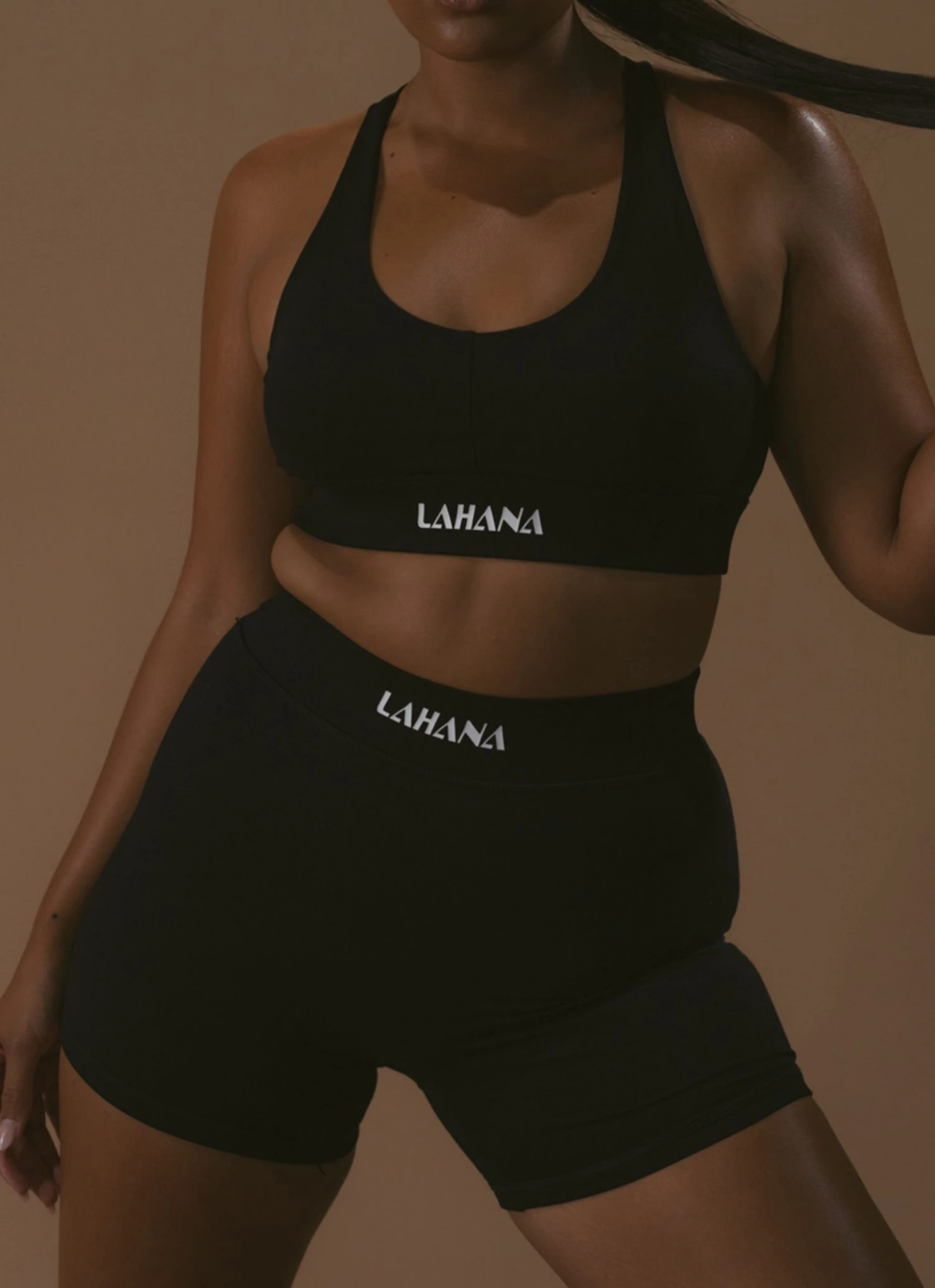 LaHana Swim Sanaa Biker - Black 3 LaHana Swim Sanaa Biker - Black