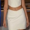 Peppermayo Exclusive The New Trend Mini Skirt - Ivory 2 Peppermayo Exclusive The New Trend Mini Skirt - Ivory
