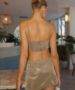 Peppermayo Exclusive New & Most Loved Champagne Pop Crop Top - Antique Gold 13 Peppermayo Exclusive New & Most Loved Champagne Pop Crop Top - Antique Gold