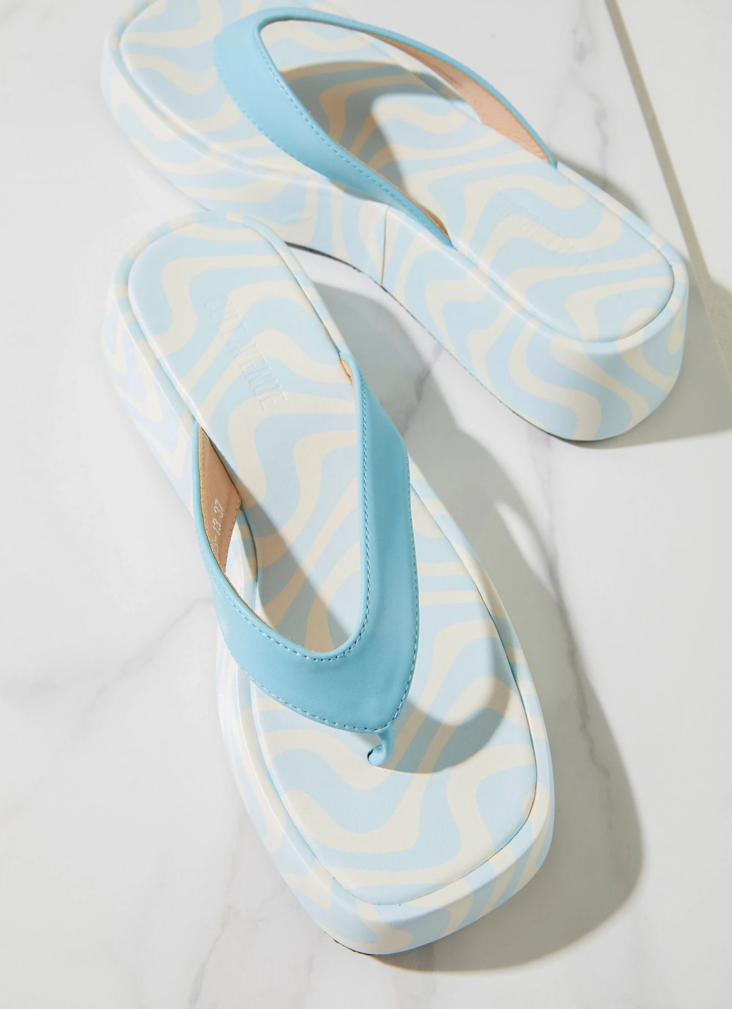 Cult Avenue New & Most Loved Minelli Sandals - Pastel Blue Wave 5 Cult Avenue New & Most Loved Minelli Sandals - Pastel Blue Wave