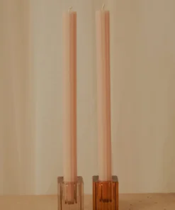 Candle Co Moreton Eco Fluted Dinner Candle - Nude New Accessories