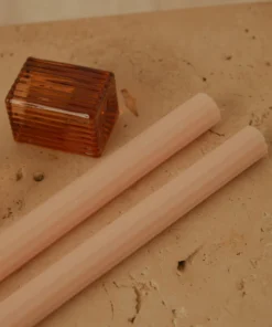 Candle Co Moreton Eco Fluted Dinner Candle - Nude New Accessories 9 Candle Co Moreton Eco Fluted Dinner Candle - Nude New Accessories