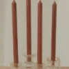 Candle Co Moreton Eco Dinner Candle 4 Pack - Chocolate