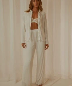 Peppermayo Exclusive 90s Muse Pants - Ivory - Pre-Order