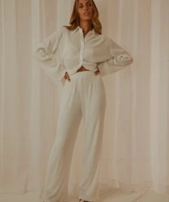 Peppermayo Exclusive 90s Muse Pants - Ivory - Pre-Order