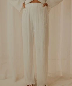 Peppermayo Exclusive 90s Muse Pants - Ivory - Pre-Order