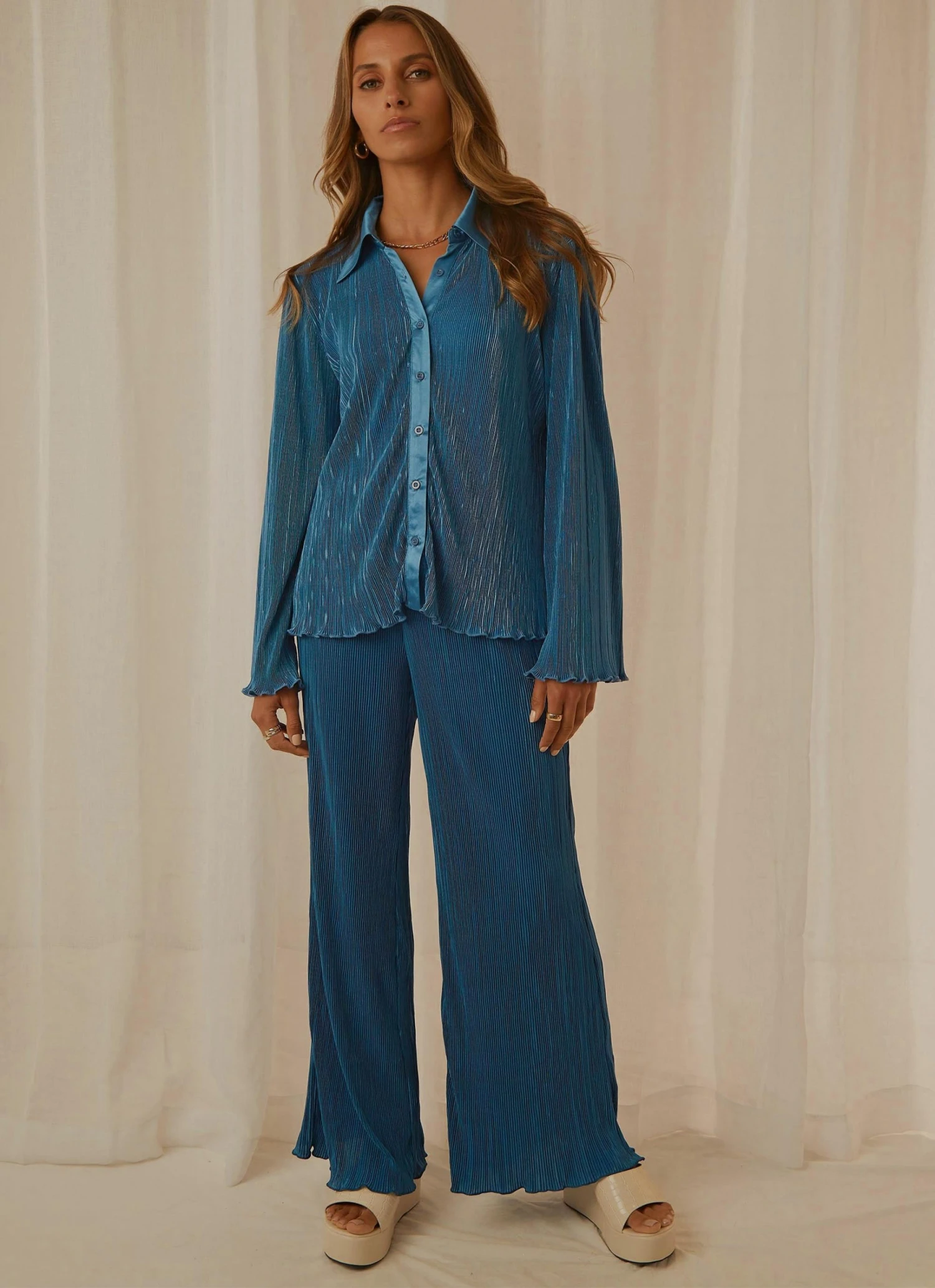 Peppermayo Exclusive 90s Muse Pants - Cobalt - Pre-Order New & Most Loved 4 Peppermayo Exclusive 90s Muse Pants - Cobalt - Pre-Order New & Most Loved