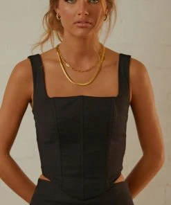 Peppermayo Exclusive Pastel Skies Bustier Top - Black - Pre-Order New & Most Loved 10 Peppermayo Exclusive Pastel Skies Bustier Top - Black - Pre-Order New & Most Loved