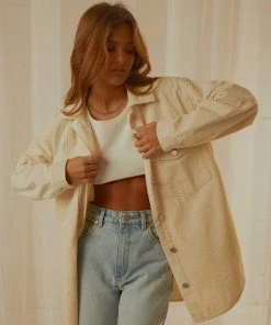 Nude Lucy New & Most Loved Paige Corduroy Shacket - Nutmeg 9 Nude Lucy New & Most Loved Paige Corduroy Shacket - Nutmeg