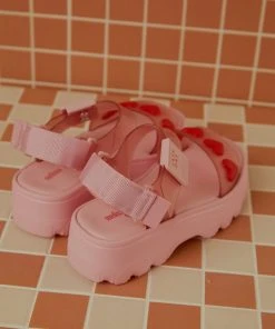 New & Most Loved Melissa X Lazy Oaf Pink Kick Off Sandal - Pink 5 New & Most Loved Melissa X Lazy Oaf Pink Kick Off Sandal - Pink