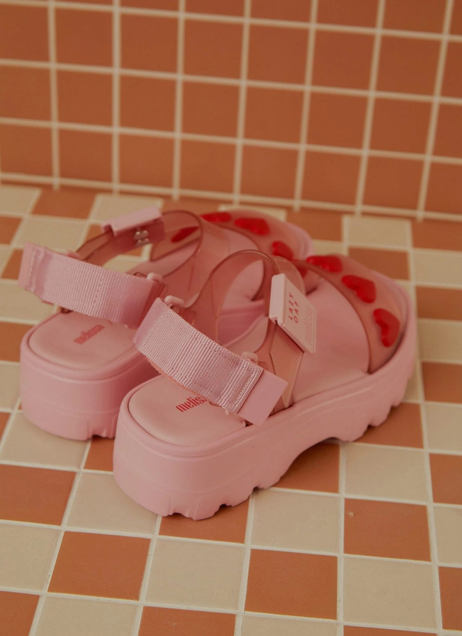 New & Most Loved Melissa X Lazy Oaf Pink Kick Off Sandal - Pink New & Most Loved Melissa X Lazy Oaf Pink Kick Off Sandal - Pink