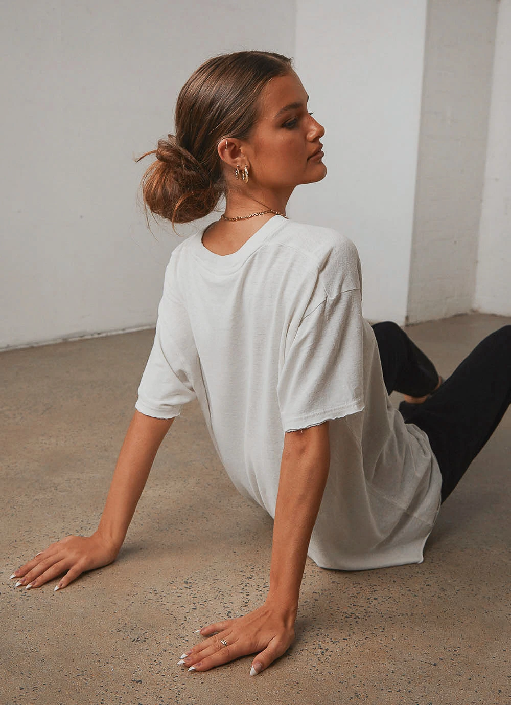 Afends Slay Hemp Oversized Tee - Off White New Tops 6 Afends Slay Hemp Oversized Tee - Off White New Tops