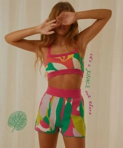 Peppermayo Exclusive Remix It Knit Short - Jungle New & Most Loved