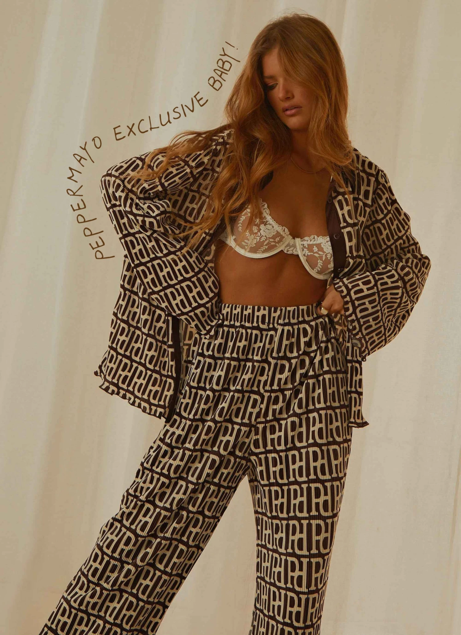 Peppermayo Exclusive 90s Muse Pants - Logo Mania 3 Peppermayo Exclusive 90s Muse Pants - Logo Mania