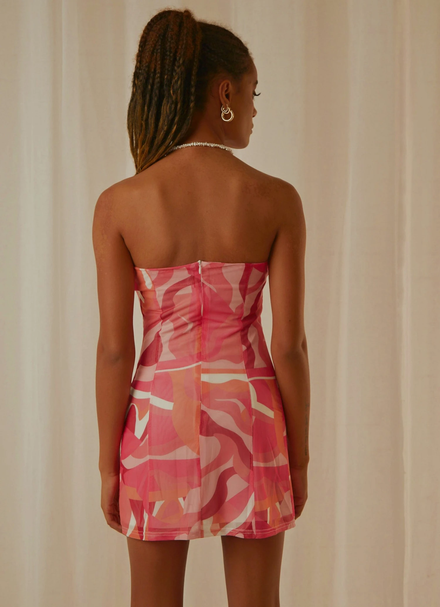 Peppermayo Exclusive Lets Celebrate Mesh Mini Dress - Candy Wave New & Most Loved Peppermayo Exclusive Lets Celebrate Mesh Mini Dress - Candy Wave New & Most Loved