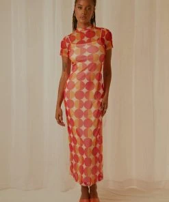 Peppermayo Exclusive New & Most Loved Remix Mesh Maxi Dress - Sunset Geo 9 Peppermayo Exclusive New & Most Loved Remix Mesh Maxi Dress - Sunset Geo
