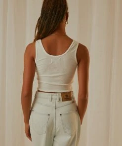 Wrangler New & Most Loved Floral Bones Tank - Vintage White 12 Wrangler New & Most Loved Floral Bones Tank - Vintage White