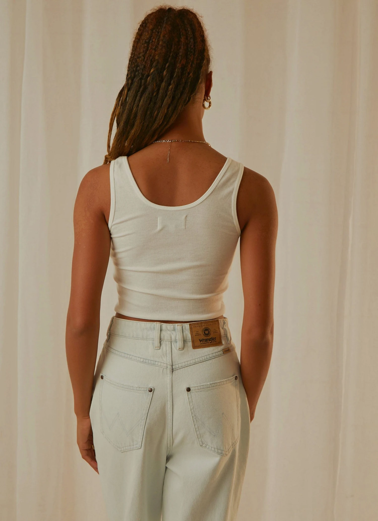 Wrangler New & Most Loved Floral Bones Tank - Vintage White 7 Wrangler New & Most Loved Floral Bones Tank - Vintage White