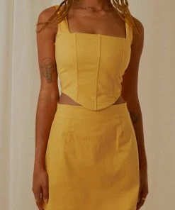 Peppermayo Exclusive New & Most Loved Rooftop Drinks Mini Skirt - Mango