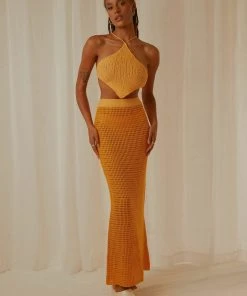 Peppermayo Exclusive Summer Crush Crochet Halter Top - Mango New & Most Loved 9 Peppermayo Exclusive Summer Crush Crochet Halter Top - Mango New & Most Loved