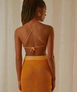 Peppermayo Exclusive Summer Crush Crochet Halter Top - Mango New & Most Loved 11 Peppermayo Exclusive Summer Crush Crochet Halter Top - Mango New & Most Loved