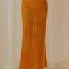 Peppermayo Exclusive New & Most Loved Aloha Shores Crochet Maxi Skirt - Mango 1 Peppermayo Exclusive New & Most Loved Aloha Shores Crochet Maxi Skirt - Mango
