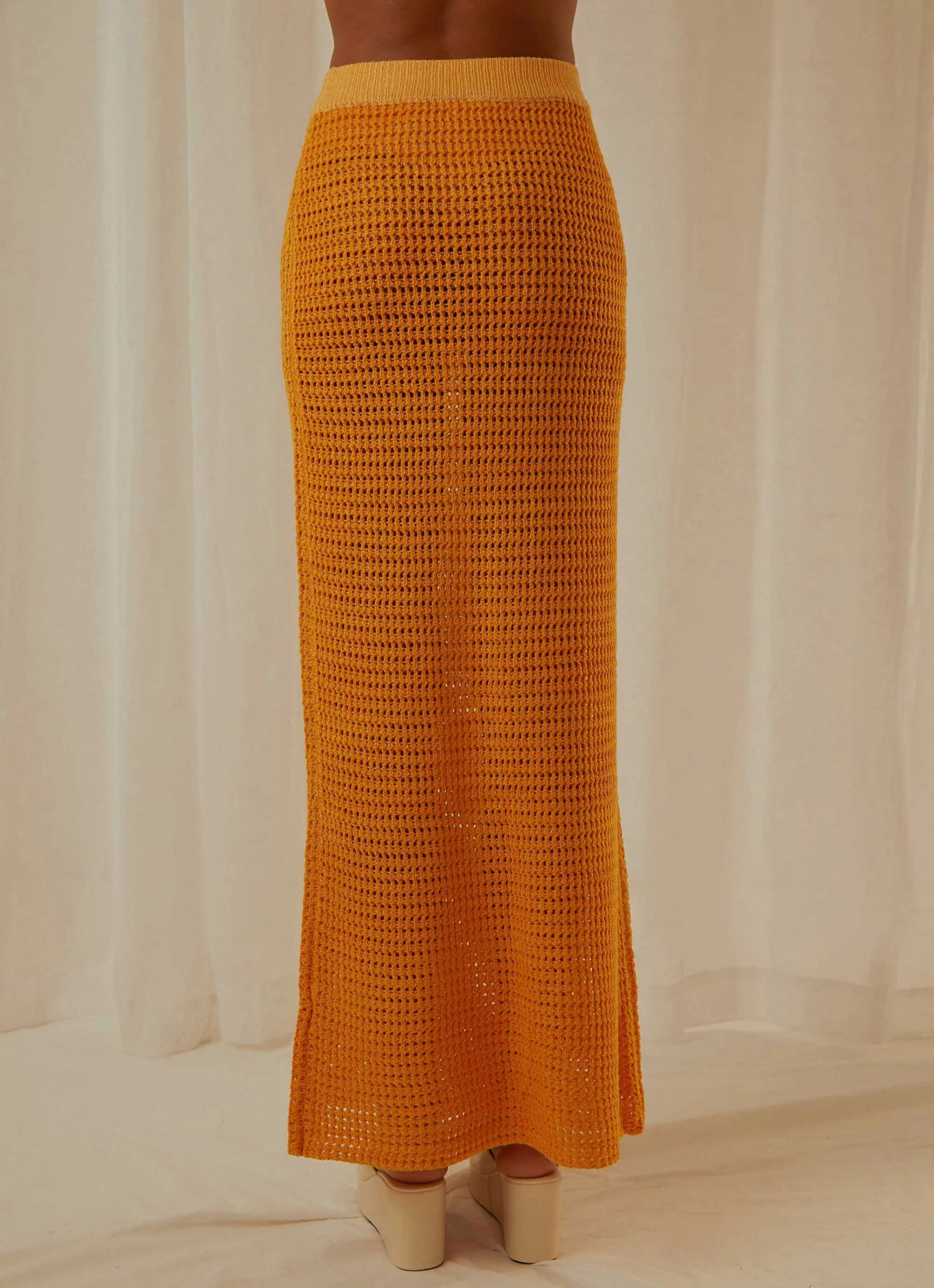 Peppermayo Exclusive New & Most Loved Aloha Shores Crochet Maxi Skirt - Mango 7 Peppermayo Exclusive New & Most Loved Aloha Shores Crochet Maxi Skirt - Mango