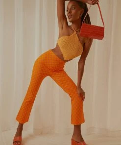 Peppermayo Runway Show Pants - Bright Orange