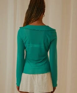 Peppermayo Exclusive Parisian Balcony Tie Top - Jade Green-Pre Order New & Most Loved 11 Peppermayo Exclusive Parisian Balcony Tie Top - Jade Green-Pre Order New & Most Loved