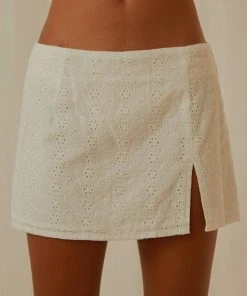 Peppermayo Exclusive Field Dreams Mini Skirt - White Broderie New & Most Loved