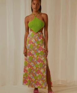 Peppermayo Exclusive In The Sea Breeze Maxi Skirt - Retro Floral New & Most Loved
