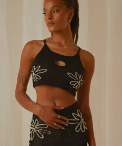 Peppermayo Sorella Knit Crop - Black